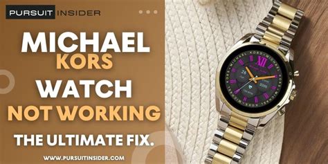 where can i get my michael kors watch fixed